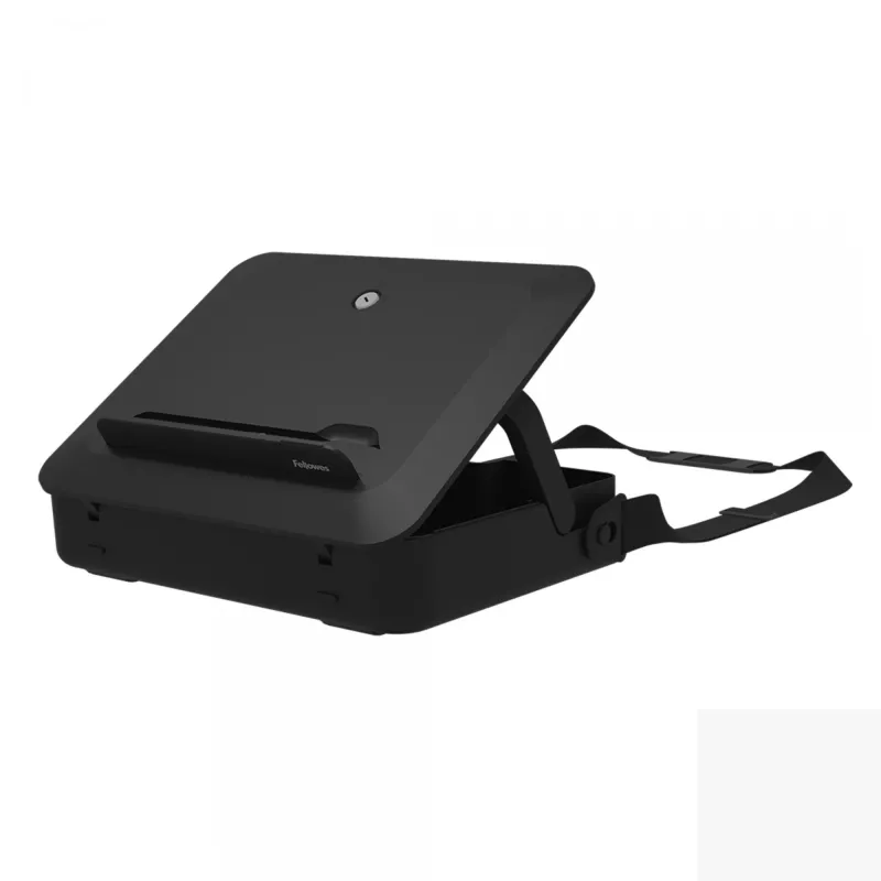 Fellowes taška na notebook s integrovaným stojanom na notebook - Breyta uzamykateľná taška na notebook pre hybridnú prácu & notebooky do 14 palcov/4 kg - čierna