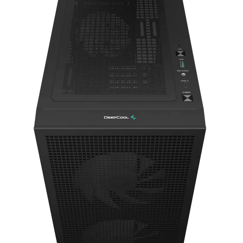 DeepCool CH360 DIGITAL R-CH360-BKAPE3D-G-1 počítačová skriňa Micro Tower, micro ATX/Mini-ITX, tvrdené sklo, čierna