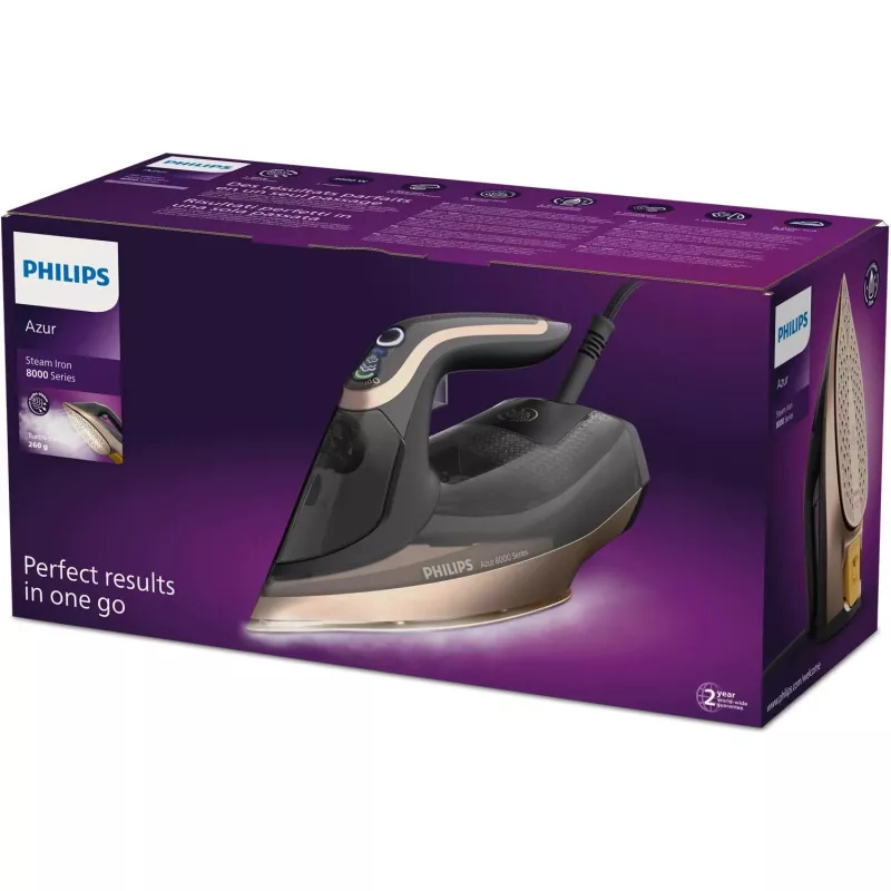 Philips DST8041/80 žehlička parná žehlička SteamGlide Elite žehliaca plocha 3000 W čierna