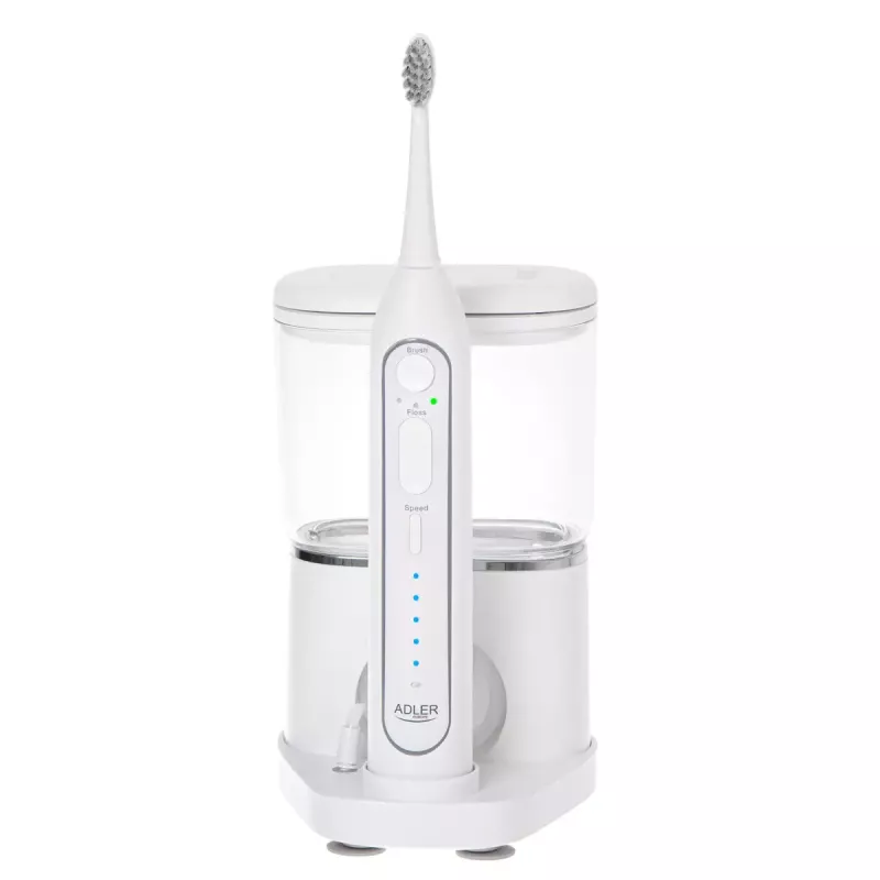 Zubná kefka Adler 2-in-1 vodná zubná niť Sonic Brush AD 2180w