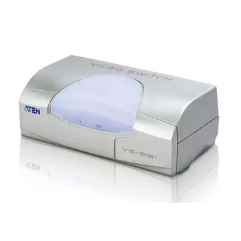 ATEN 2-portový VGA video prepínač, VGA, kov, plast, strieborná, 60 Hz, 10 m, 640 x 480 (VGA), 800 x 600 (SVGA), 1024 x 768 (XGA), 1600 x 1200 (UXGA), 1920 x 1440