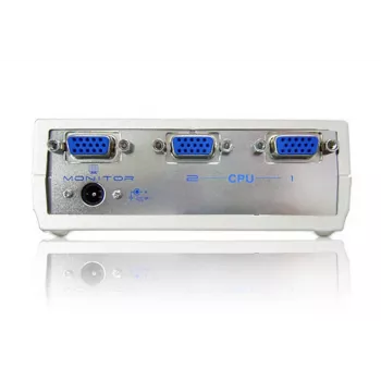 ATEN 2-portový VGA video prepínač, VGA, kov, plast, strieborná, 60 Hz, 10 m, 640 x 480 (VGA), 800 x 600 (SVGA), 1024 x 768 (XGA), 1600 x 1200 (UXGA), 1920 x 1440