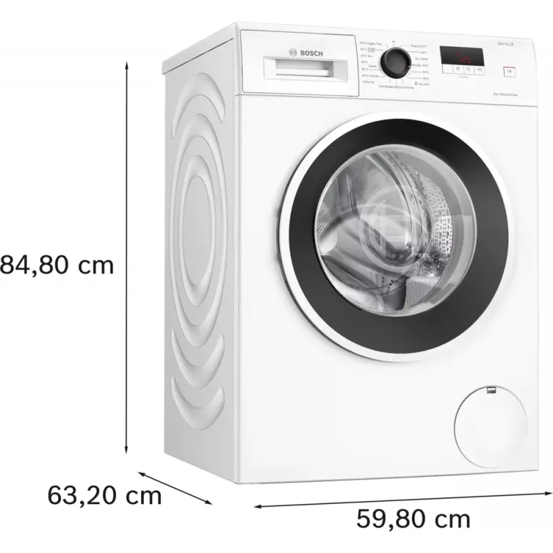 Bosch Serie 2 WGE0240ASN práčka s predným plnením 7 kg 1351 ot/min biela