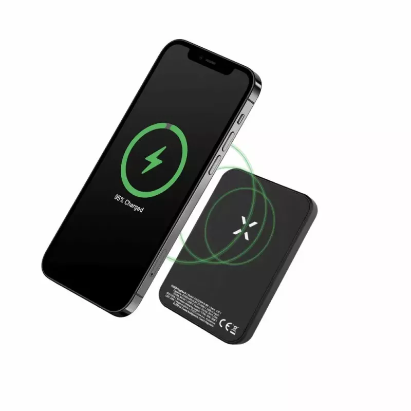 Prenosná powerbanka FIXED MagZen 6000 mAh – čierna, USB výstup pre smartfóny a tablety