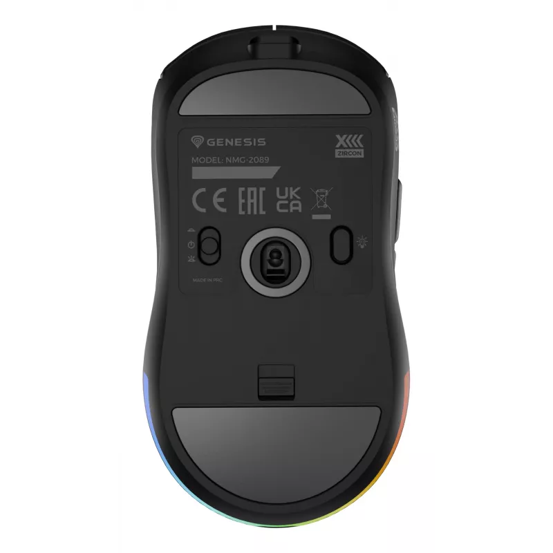 GENESIS Zircon XIII myš Gaming obojručná RF Wireless + USB Type-C optická 26000 DPI