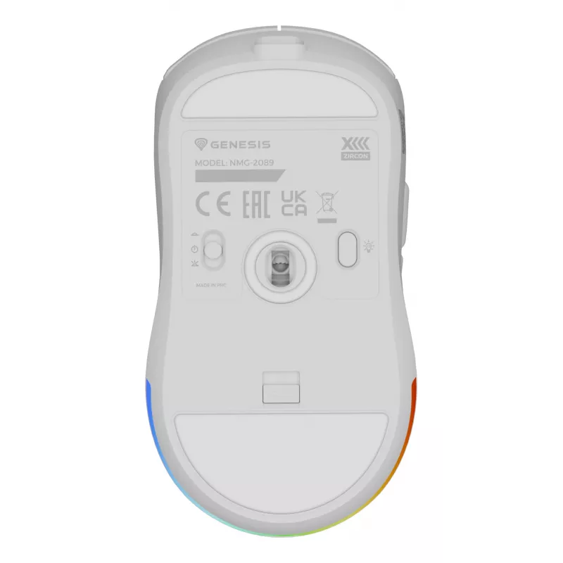 GENESIS Zircon XIII myš Gaming obojručná RF Wireless + USB Type-C optická 26000 DPI
