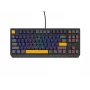 GENESIS THOR 230 TKL klávesnica Gaming USB + RF Wireless + Bluetooth QWERTY čierna, modrá, sivá, oranžová