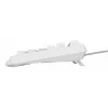 Tenkeyless herná klávesnica GENESIS Thor 230 TKL — USB, RF Wireless, Bluetooth, QWERTY, biela