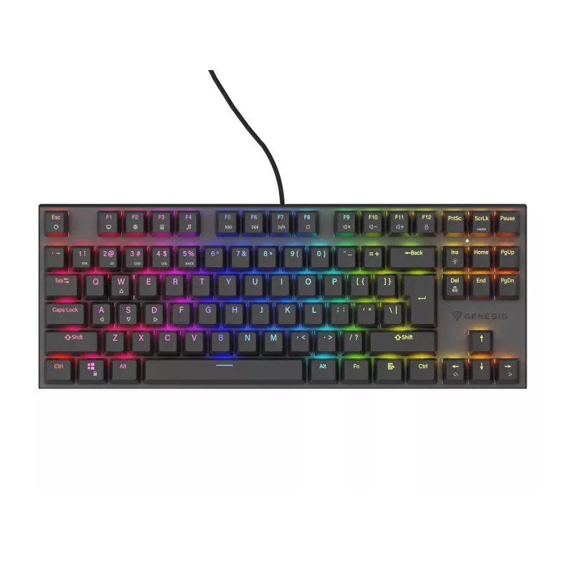 GENESIS Thor 303 TKL klávesnica Gaming USB QWERTY US International čierna