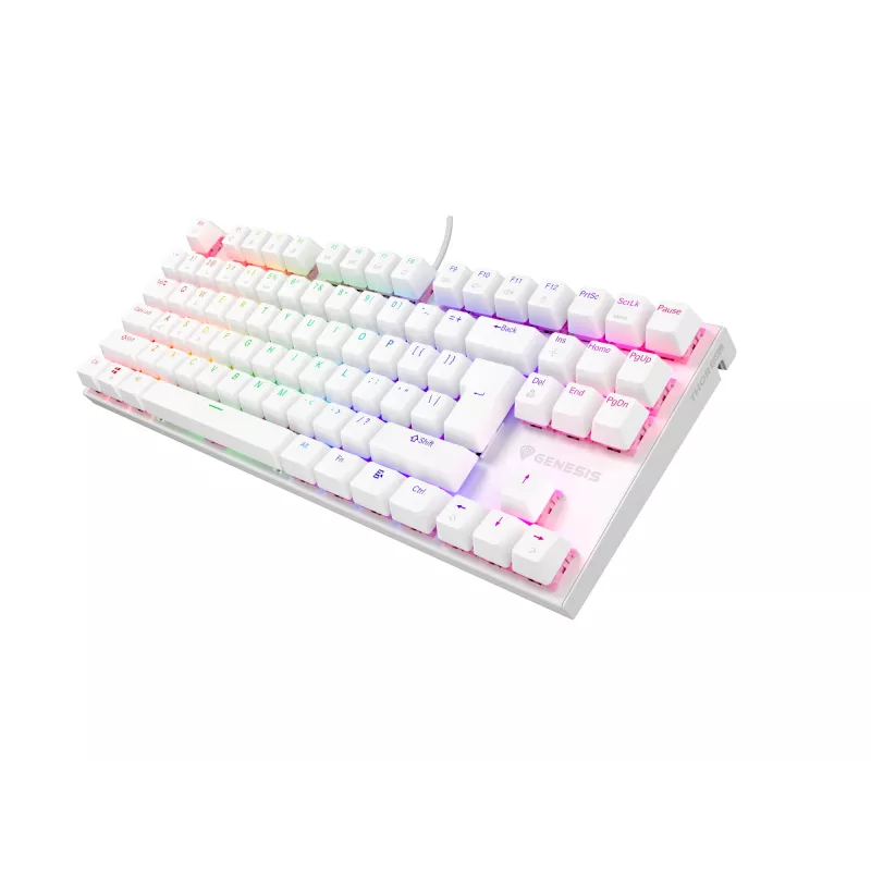GENESIS Thor 303 TKL klávesnica Gaming USB QWERTY US International biela