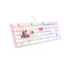 GENESIS Thor 303 TKL klávesnica Gaming USB QWERTY US International biela