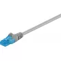 Goobay 55419 prepojovací sieťový kábel Cat6a U/UTP, AWG 26/7, 1 m, sivý