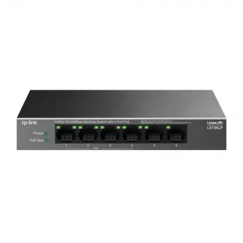 TP-Link LiteWave LS106LP sieťový switch Unmanaged Fast Ethernet (10/100) Power over Ethernet (PoE) čierny