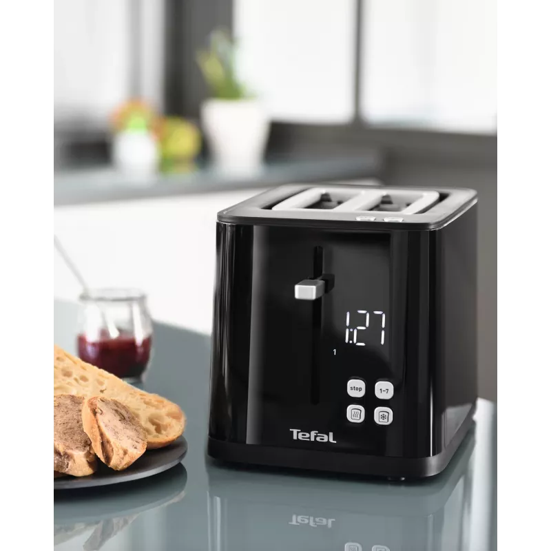 Hriankovač Tefal TT6408 — 2 plátky, 850 W, čierny