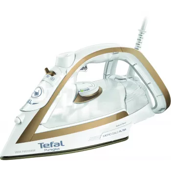 Tefal Puregliss FV8042 suchá a parná žehlička s žehliacou plochou Durilium AirGlide Autoclean, 3000 W, bronzová, biela