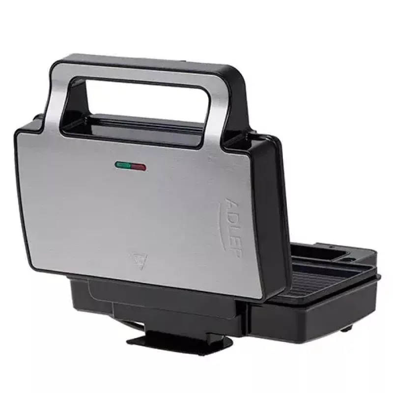 Adler AD 3073 sendvičovač 2 v 1, 1000 W, nehrdzavejúca oceľ/čierna