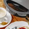 Sendvičovač Adler AD 3069 – kompaktný stolný lis na sendviče, 750 W, 2 sendviče, čierny