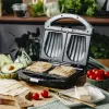 Sendvičovač Adler AD 3069 – kompaktný stolný lis na sendviče, 750 W, 2 sendviče, čierny