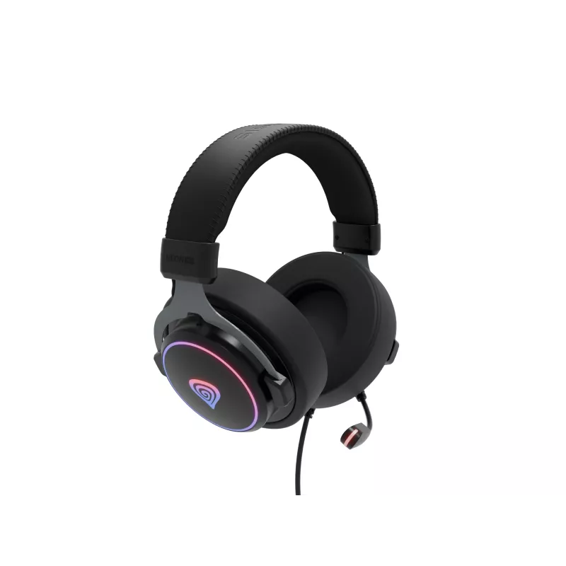 GENESIS Neon 764 Headset káblový gaming headset s hlavovým mostom USB Type-A čierny
