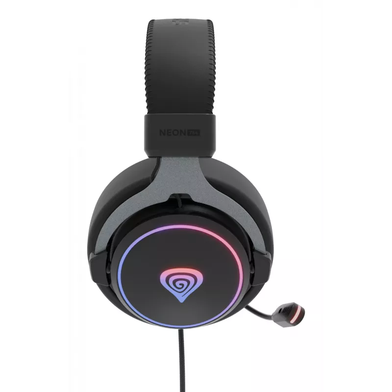 GENESIS Neon 764 Headset káblový gaming headset s hlavovým mostom USB Type-A čierny