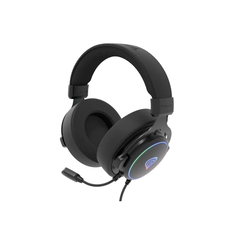 GENESIS Neon 764 Headset káblový gaming headset s hlavovým mostom USB Type-A čierny