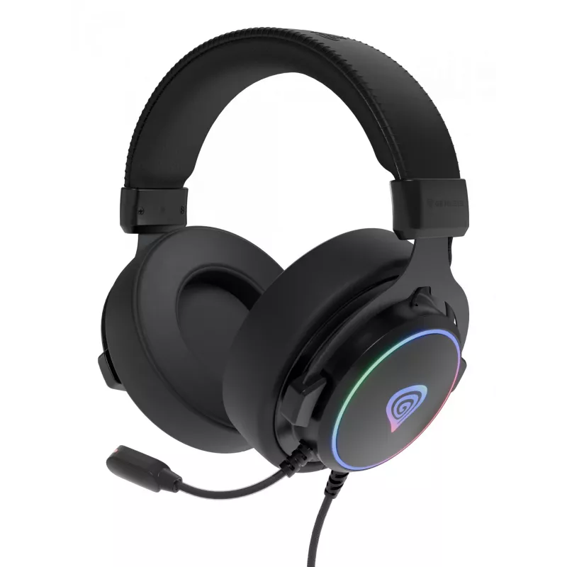 GENESIS Neon 764 Headset káblový gaming headset s hlavovým mostom USB Type-A čierny