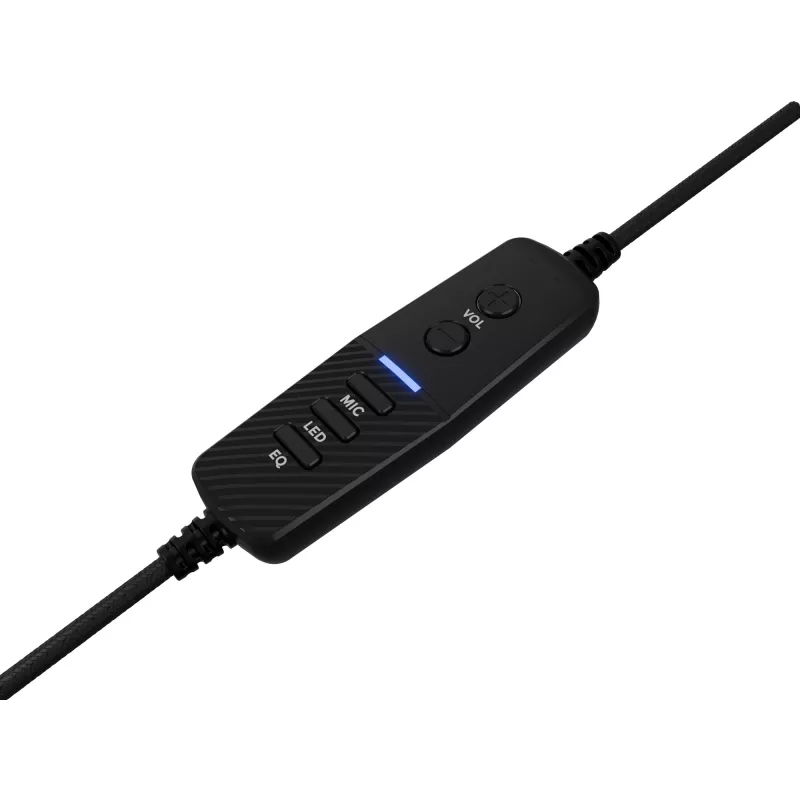 GENESIS Neon 764 Headset káblový gaming headset s hlavovým mostom USB Type-A čierny