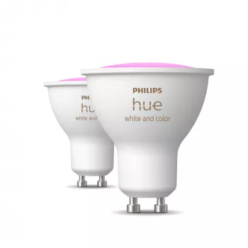 Philips Hue White and Colour Ambience GU10 – Inteligentný reflektor – (2 ks balenie)