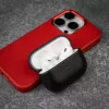 Ochranné puzdro z kože FIXED FIXLPM-999-BK pre slúchadlá s podporou MagSafe, čierne