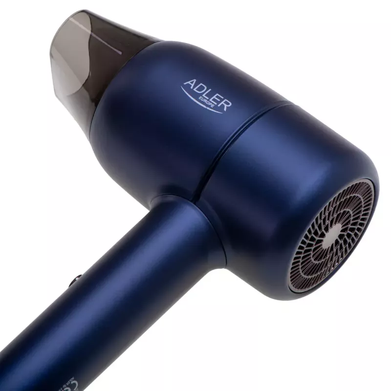 Fén Adler AD 2279b 1800W, 2 teplotné nastavenia, 2 rýchlosti, ionizačná funkcia, modrý