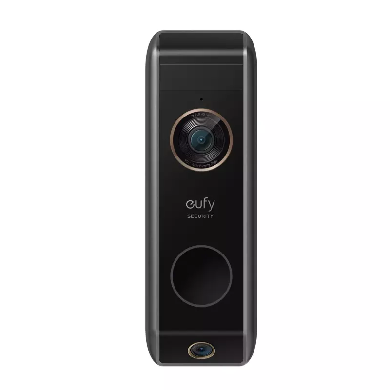 Eufy E8213 bezdrôtový video zvonček 2K s HomeBase, batériový, čierna/biela