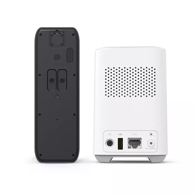Eufy E8213 bezdrôtový video zvonček 2K s HomeBase, batériový, čierna/biela