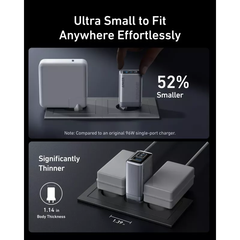 Nabíjačka mobilných zariadení Anker A2688341 univerzálna čierna AC interiérová 110–240 V 1 USB 2.0 2 USB-C