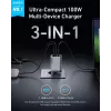 Nabíjačka mobilných zariadení Anker A2688341 univerzálna čierna AC interiérová 110–240 V 1 USB 2.0 2 USB-C