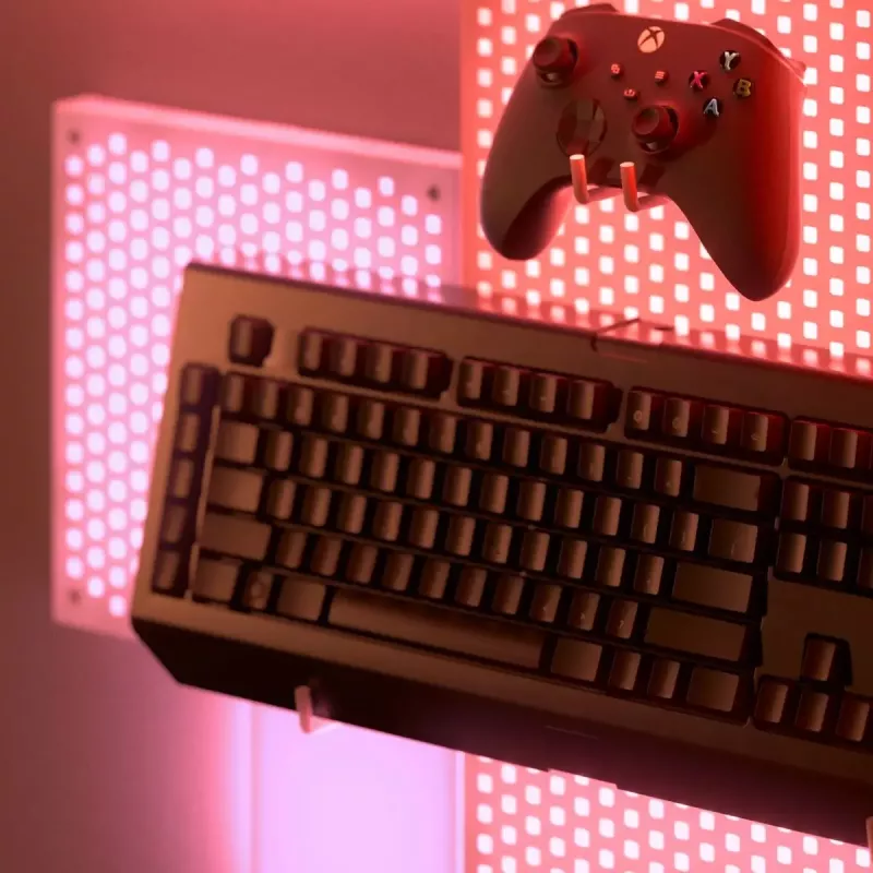 LED modulárny pegboard rozširujúci panel Nanoleaf N8100E00-1BP – samostatný náhradný/rozširujúci panel pre Nanoleaf Pegboard