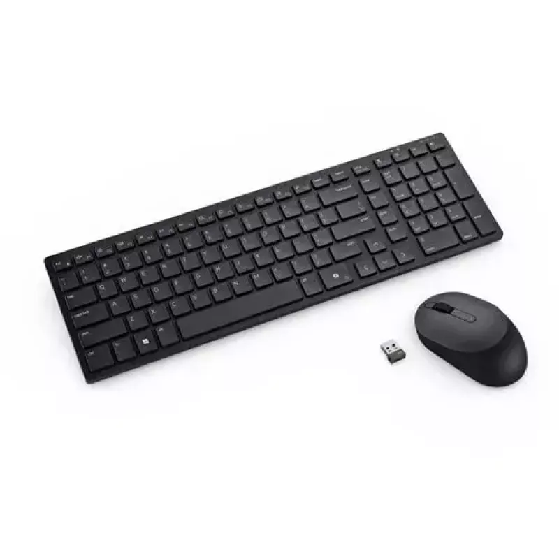 DELL KM555 tichá klávesnica myš v balení univerzálna RF Wireless + Bluetooth QWERTY US International čierna