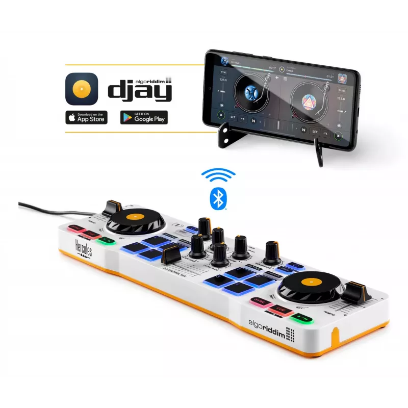 Hercules 4780921 DJ kontrolér 2 kanály čierna, biela, žltá