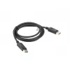 LANBERG DisplayPort M/M kábel 19 Pin V1.2 4k 1,8 m čierny