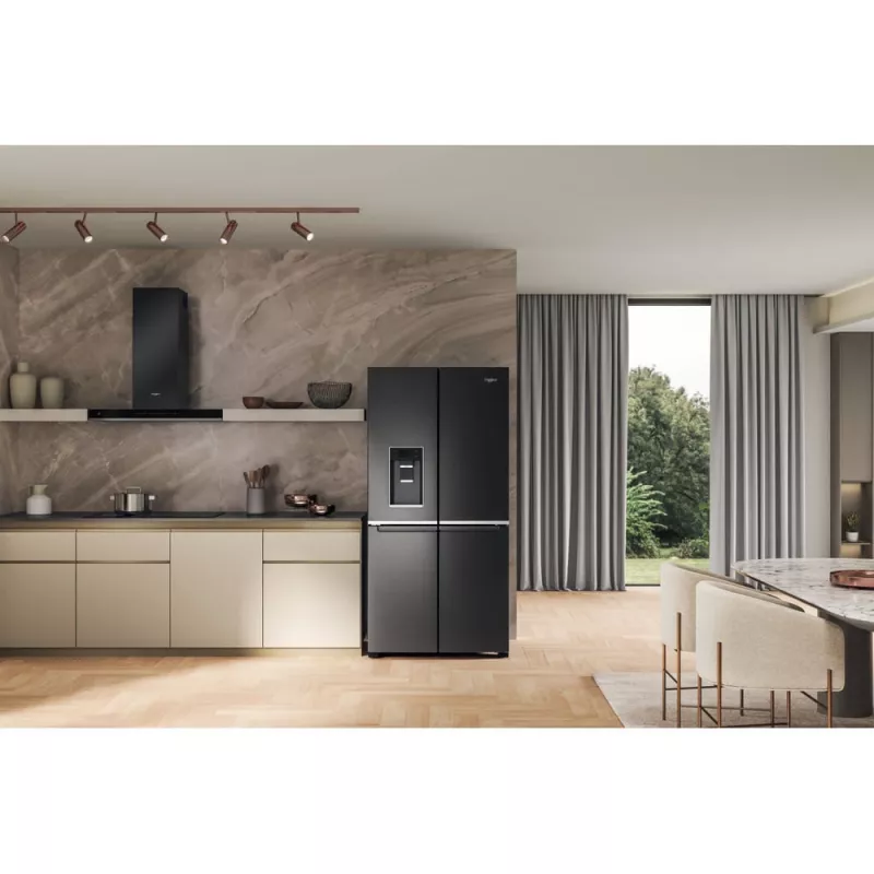Whirlpool WQ9I FO2BX EF Side-by-Side chladnička voľne stojaca 592 L čierna