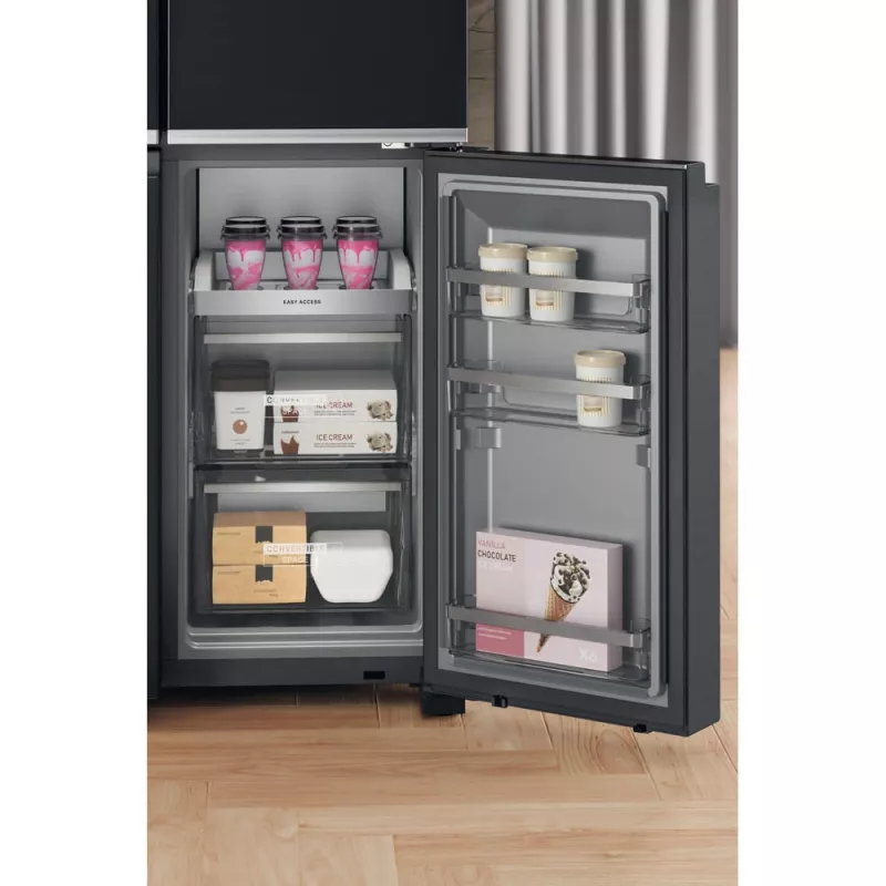 Whirlpool WQ9I FO2BX EF Side-by-Side chladnička voľne stojaca 592 L čierna