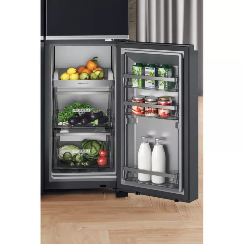 Whirlpool WQ9I FO2BX EF Side-by-Side chladnička voľne stojaca 592 L čierna