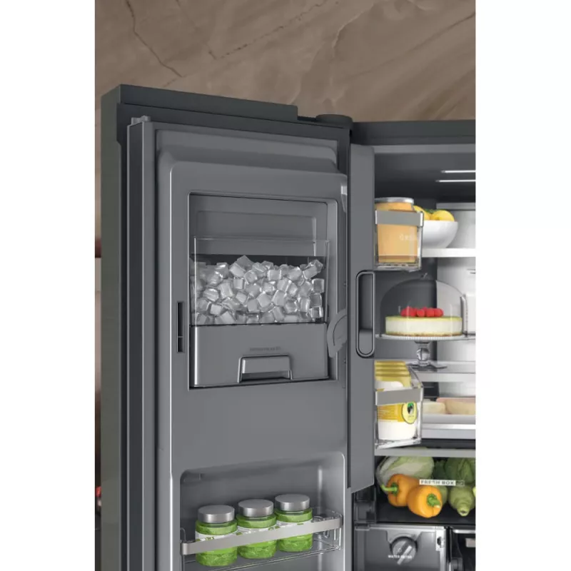 Whirlpool WQ9I FO2BX EF Side-by-Side chladnička voľne stojaca 592 L čierna
