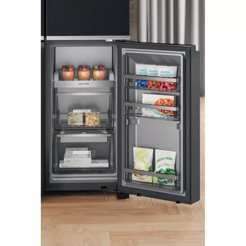 Whirlpool WQ9I FO2BX EF Side-by-Side chladnička voľne stojaca 592 L čierna