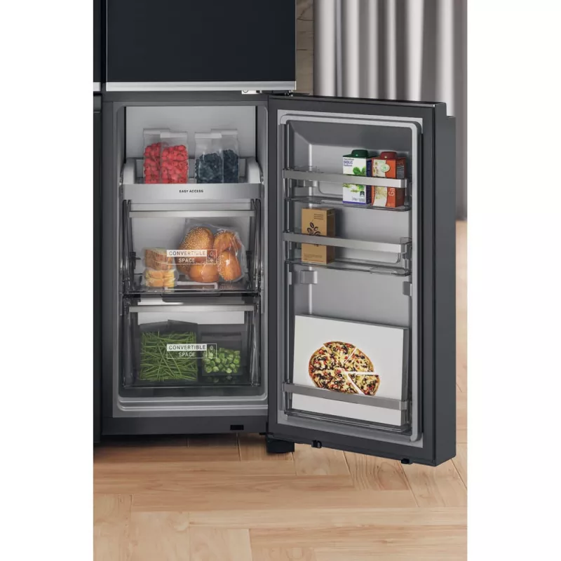 Whirlpool WQ9I FO2BX EF Side-by-Side chladnička voľne stojaca 592 L čierna