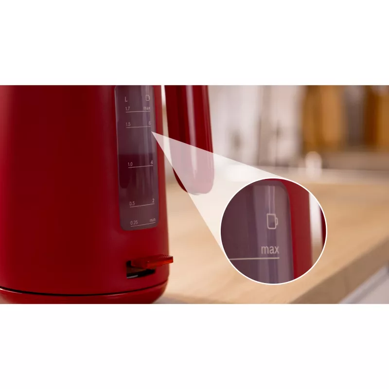 Bosch TWK2M164 rýchlovarná kanvica 1,7 L 2400 W čierna, sivá, červená