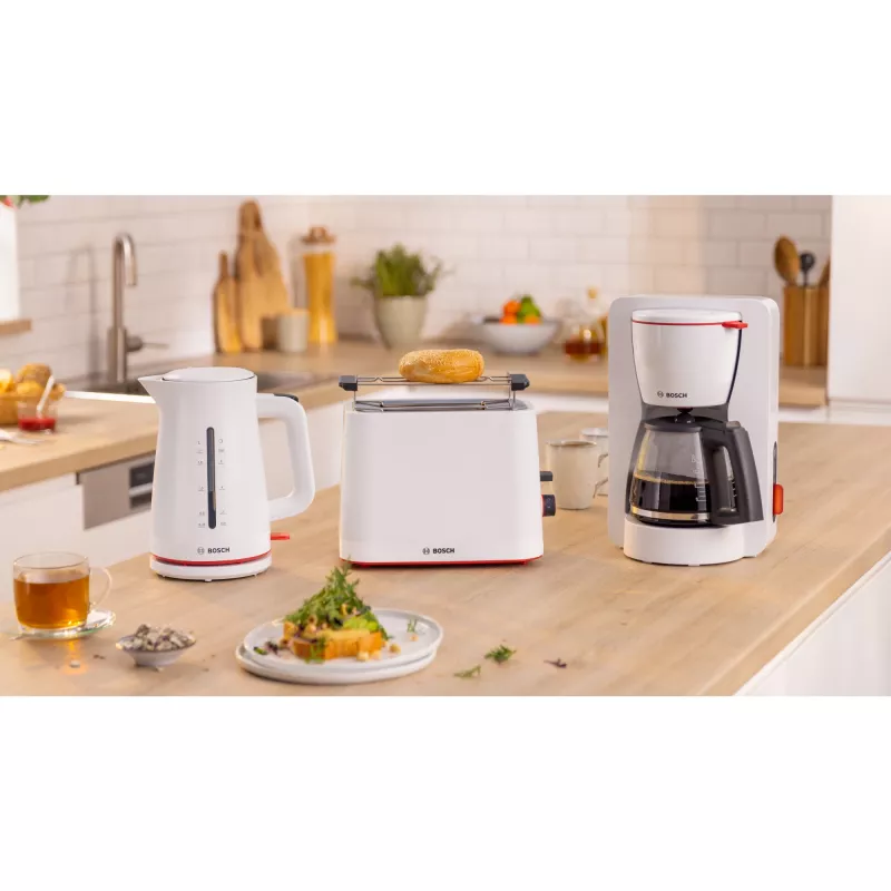 Bosch MyMoment TAT3M121 kompaktný hriankovač, 2 otvory, 950 W, biely