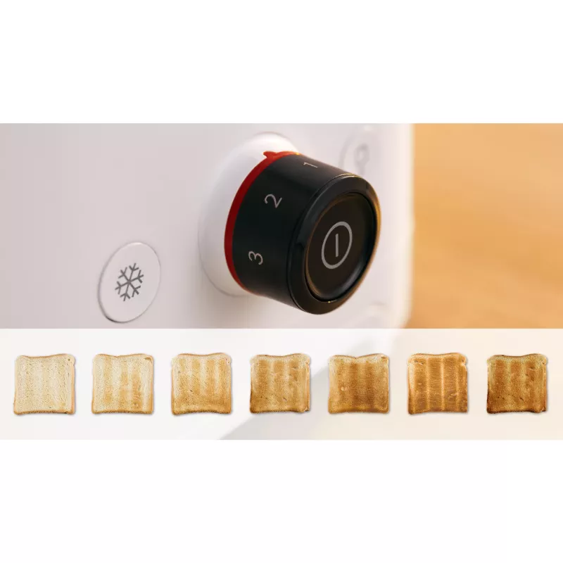 Bosch MyMoment TAT3M121 kompaktný hriankovač, 2 otvory, 950 W, biely