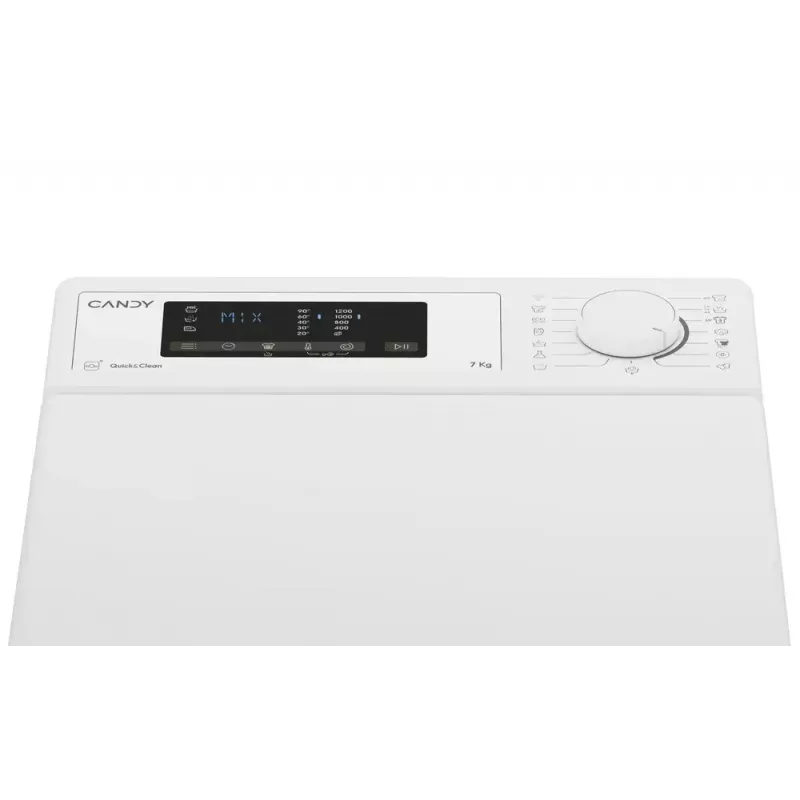 Práčka CANDY TCA273D3-S vrchná 7 kg, 1200 ot/min, energetická trieda C, biela