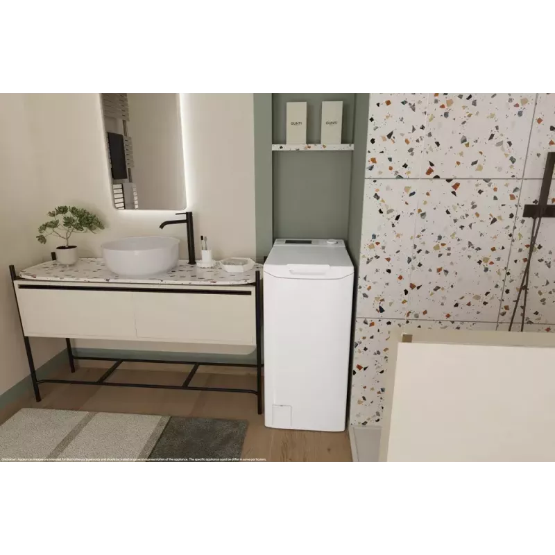 Práčka CANDY TCA273D3-S vrchná 7 kg, 1200 ot/min, energetická trieda C, biela