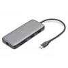 DIGITUS USB-C dokovacia stanica, 7-portová - HDMI / 2x USB-A 3.2 Gen 2 / GbE / SD / MicroSD - 100W USB Power Delivery